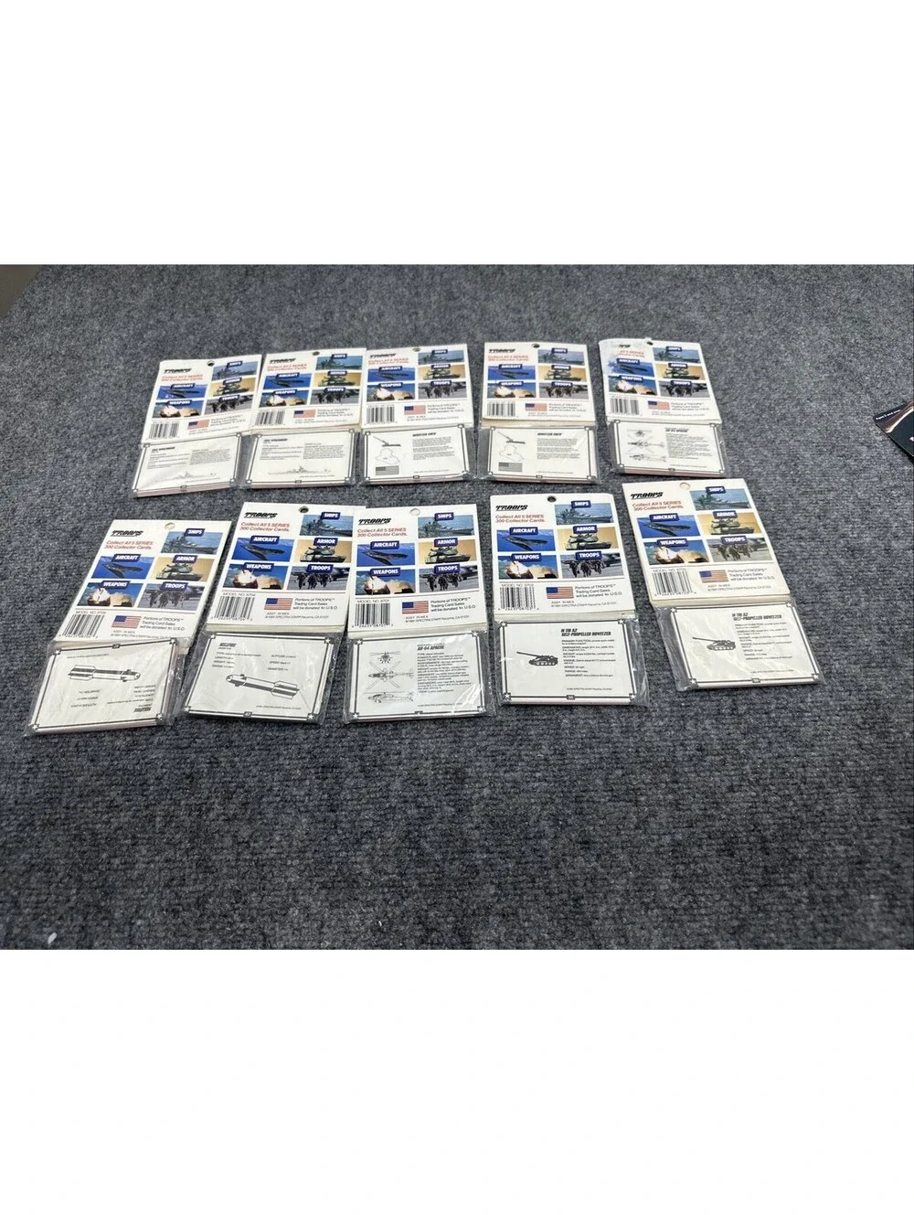 1991 Spectra Star Troops Desert Storm Trading Cards Rack PackS Series 1 10 Pks
